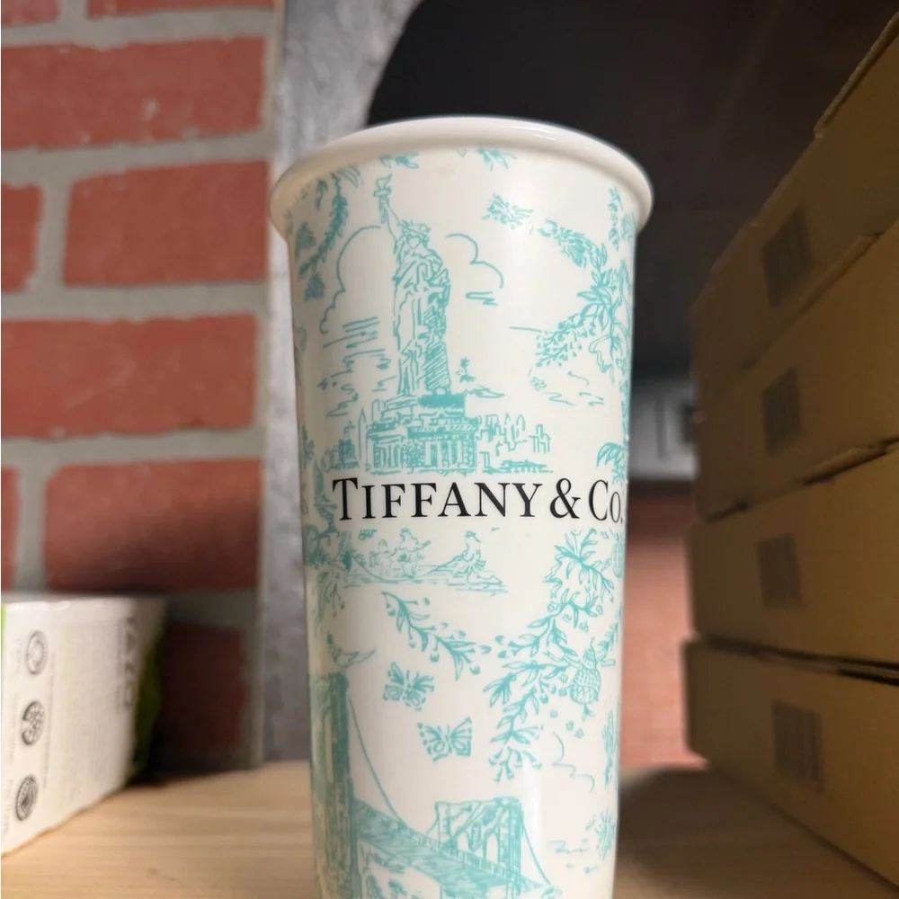 Tiffany & Co. Blue and White Coffee Cup - Picture 2 of 7